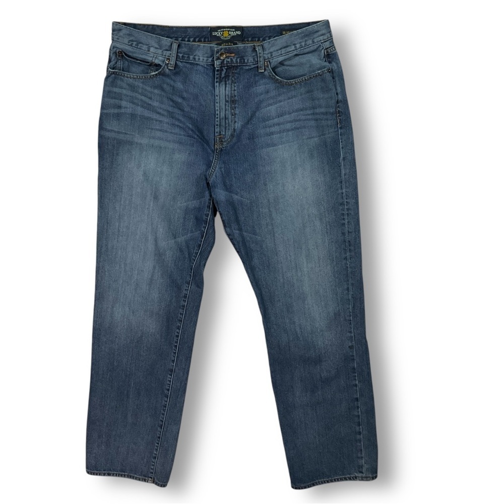 Lucky Brand 181 Relaxed Straight Jeans Sz 40 Medium Wash Denim